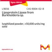 Lipoprotein Lipase from Burkholderia sp. lyophilized powder, ≥50,000 units/mg solid