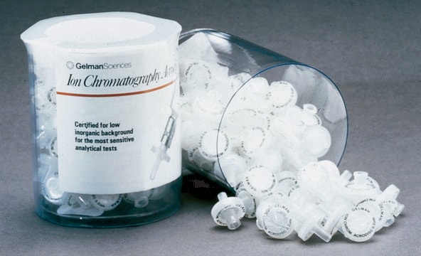 Pall&#174; Acrodisc&#174; ion chromatography (IC) syringe filters