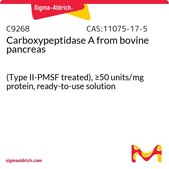 Carboxypeptidase A from bovine pancreas (Type II-PMSF treated), ≥50 units/mg protein, ready-to-use solution