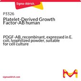 Platelet-Derived Growth Factor-AB human PDGF-AB, recombinant, expressed in E. coli, lyophilized powder, suitable for cell culture