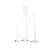 DURAN® measuring cylinder ungraduated with hexagonal base glass, cylinder capacity 250 mL, unstamped