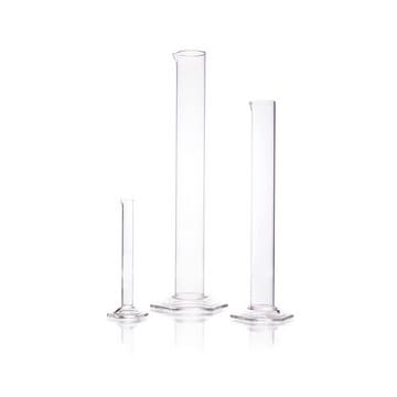 DURAN&#174; measuring cylinder ungraduated with hexagonal base glass, cylinder capacity 250&#160;mL, unstamped