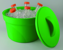 Magic Touch 2™ ice bucket with lid capacity 2.5 L, green, pack of 1 ea