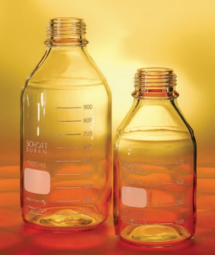 Duran&#174; graduated laboratory bottles, without caps capacity 3500&#160;mL, amber glass