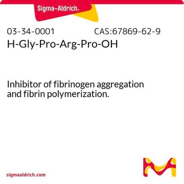 H-Gly-Pro-Arg-Pro-OH Inhibitor of fibrinogen aggregation and fibrin polymerization.