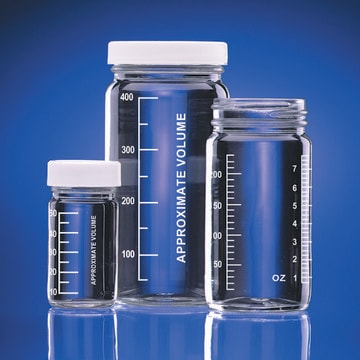 Graduated Valumetric&#8482; bottles polypropylene cap (with PTFE-faced liner), capacity 60&#160;mL (2&#160;oz)