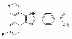 SB 203580 SB 203580, CAS 152121-47-6, is a highly specific, potent, cell-permeable, selective, reversible, and ATP-competitive inhibitor of p38 MAP kinase (IC50 = 34 nM in vitro, 600 nM in cells).