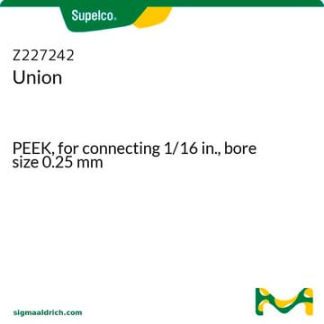 二通连接件 PEEK, for connecting 1/16 in., bore size 0.25&#160;mm