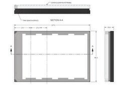 Grace Bio-Labs ProPlate&#174; tray and cover for Delrin&#174; snap clip modules, holds 4 slide modules