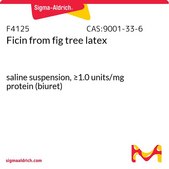 Ficin from fig tree latex saline suspension, ≥1.0 units/mg protein (biuret)