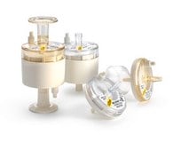 Millipak®囊式过滤器，带Durapore® 0.22 µm滤膜 Chemistry: Hydrophilic Polyvinylidene Fluoride (PVDF) Inlet: 3/4 in. Sanitary Flange Outlet: 3/4 in. Sanitary Flange