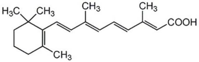反式-维甲酸 Potent modulator of growth and differentiation. Inhibits melanocyte adhesion, motility, and growth.