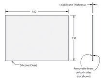 Grace Bio-Labs CultureWell&#8482; silicone isolator sheet material thickness 1.6&#160;mm, (No adhesive)