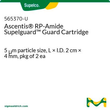 Ascentis&#174; RP-Amide Supelguard 保护柱 5&#160;&#956;m particle size, L × I.D. 2&#160;cm × 4&#160;mm, pkg of 2&#160;ea