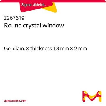 圆形晶体窗片 Ge, diam. × thickness 13&#160;mm × 2&#160;mm