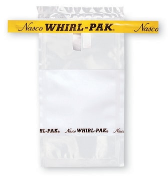 Whirl-Pak&#174; Write-On Bag 1627&#160;mL capacity(55 oz, Red Tape)