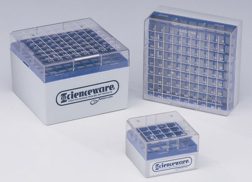 Cryo-Safe&#8482; vial storage box pack of 8&#160;ea, Holds 25 x 2 mL vials