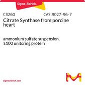 Citrate Synthase from porcine heart liquid, ≥100 units/mg protein