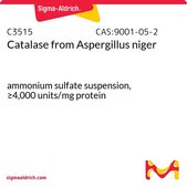 Catalase from Aspergillus niger ammonium sulfate suspension, ≥4,000 units/mg protein