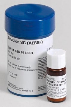 Pefabloc&#174; SC powder, solubility: 100 mg/mL in aqueous buffer, suitable for blocking, suitable for protein purification