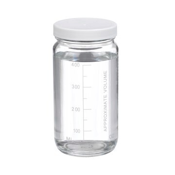 Graduated Valumetric™ bottles polypropylene cap (with poly-vinyl liner), capacity 500 mL (16 oz)