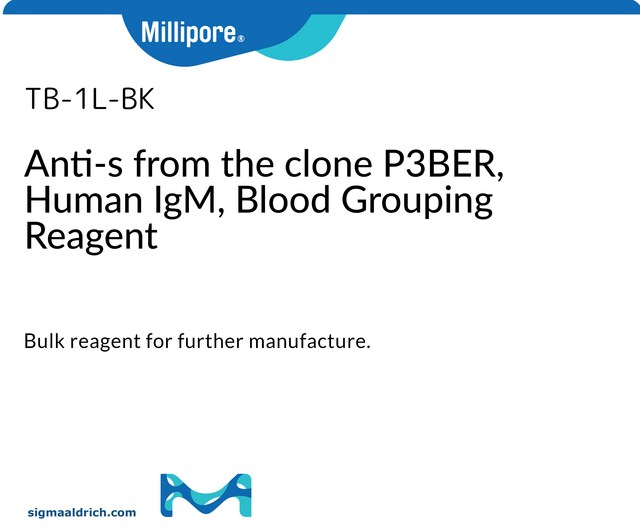 血型鉴定试剂，大包装试剂，稀有特异性&amp;AHG抗体 Anti-s from the clone P3BER, Human IgM, Blood Grouping Reagent