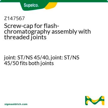 带螺纹接头的柱色谱组件的螺纹盖 joint: ST/NS 45/40, joint: ST/NS 45/50 fits both joints