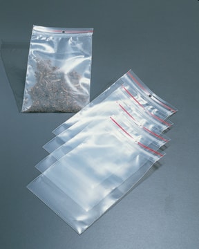Zipper-top poly bag size 4&#160;in. × 6&#160;in.