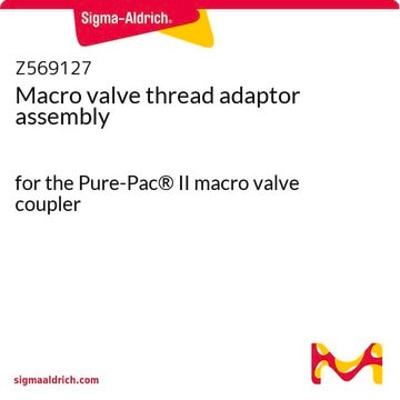 Macro valve thread adaptor assembly for the Pure-Pac&#174; II macro valve coupler