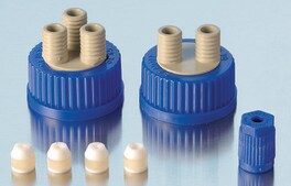 Duran® pressure equalization set for 4-port cap, GL 45 (0.2 μm incl. membrane filter)