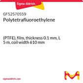 聚四氟乙烯 (PTFE), film, thickness 0.1 mm, L 5 m, coil width 610 mm