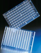 Corning® CrystalEX™ 96 well protein crystallization plates hydrophillic surface, flat clear cyclic olefin copolymer (COC), non-sterile, lid: no, case of 50