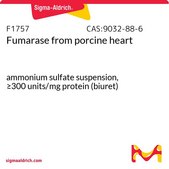 Fumarase from porcine heart ammonium sulfate suspension, ≥300 units/mg protein (biuret)