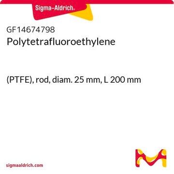 Polytetrafluoroethylene (PTFE), rod, diam. 25&#160;mm, L 200&#160;mm