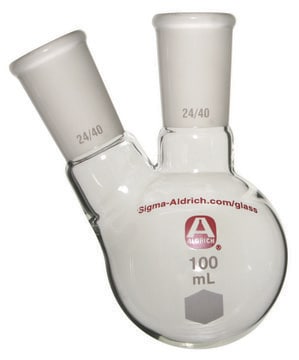 Aldrich&#174; two-neck round-bottom flask capacity 500&#160;mL, Joints: ST/NS 24/40 (2)