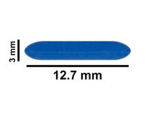 Spinbar® 磁力搅拌棒 blue, L × diam. 0.5 in. (12.7 mm) × 0.118 in. (3 mm)