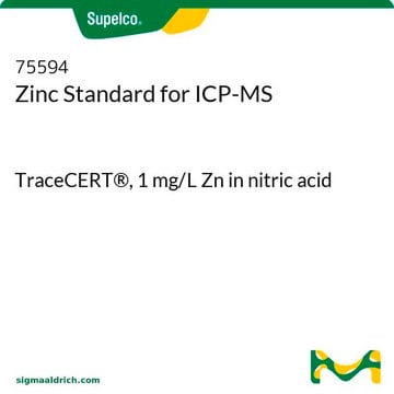 锌ICP-MS标准液 TraceCERT&#174;, 1&#160;mg/L Zn in nitric acid
