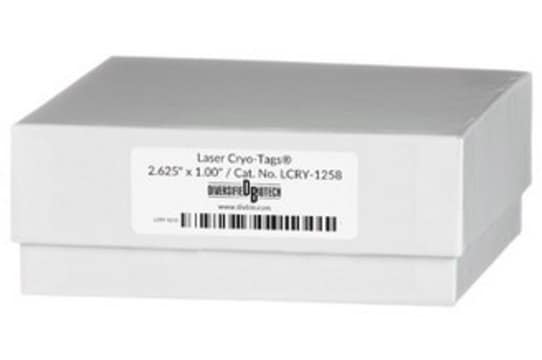 Laser Cryo-Tags&#174; orange, L × W 2.625&#160;in. × 1.0&#160;in., pkg of 600&#160;labels 20 sheets of 30 labels