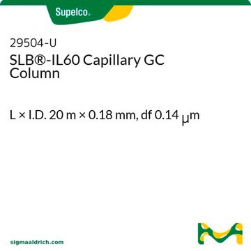SLB&#174;-IL60毛细管GC色谱柱 L × I.D. 20&#160;m × 0.18&#160;mm, df 0.14&#160;&#956;m