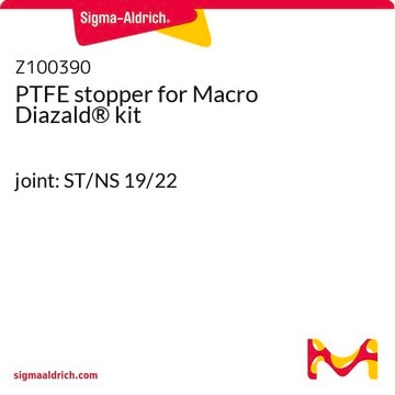 PTFE stopper for Macro Diazald&#174; kit joint: ST/NS 19/22