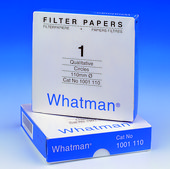 Whatman® qualitative filter paper, Grade 1 circles, diam. 125 mm, pack of 100
