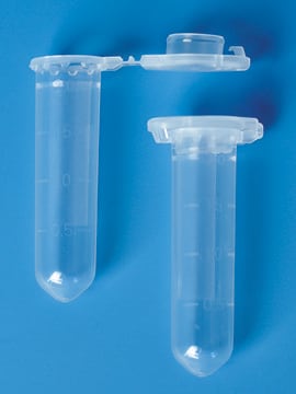 BRAND&#174; microcentrifuge tube, 2 mL with lid, PP clear