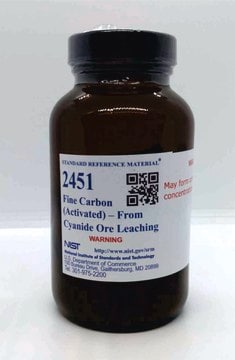Fine carbon (activated) NIST&#174; SRM&#174; 2451, from cyanide ore leaching