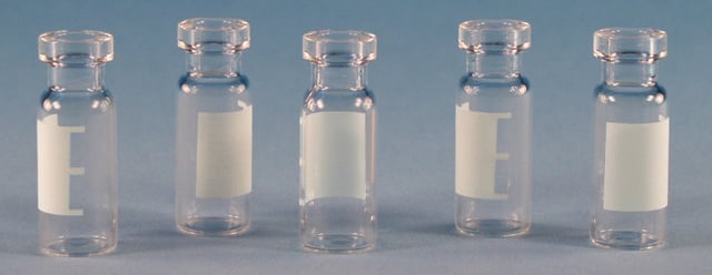 Certified crimp top vials, 12 x 32 mm volume 2&#160;mL, clear glass vial, pkg of 100&#160;ea