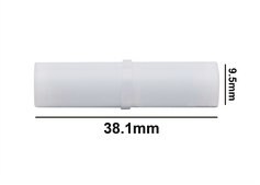 SP Bel-Art® Spinbar® magnetic stir bar cylindrical white PTFE-coated, L × diam. 1.5 in. (38.1 mm) × 0.375 in. (9.5 mm)