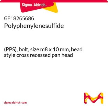 Polyphenylenesulfide (PPS), bolt, size m8 x 10 mm, head style cross recessed pan head