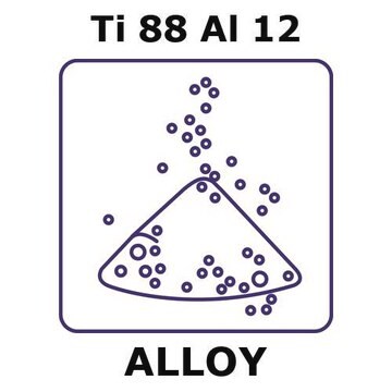 Titanium-aluminum alloy, Ti88Al12 powder, 150micron max. particle size, alloy pre-cursor, 200g