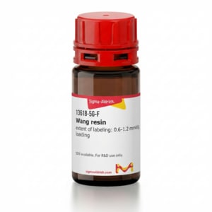 Wang resin extent of labeling: 0.6-1.2 mmol/g loading