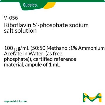核黄素5&#8242;-磷酸酯 钠盐 溶液 100&#160;&#956;g/mL (50:50 Methanol:1% Ammonium Acetate in Water, (as free phosphate)), certified reference material, ampule of 1&#160;mL