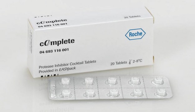 cOmplete&#8482; Protease Inhibitor Cocktail Tablets provided in EASYpacks